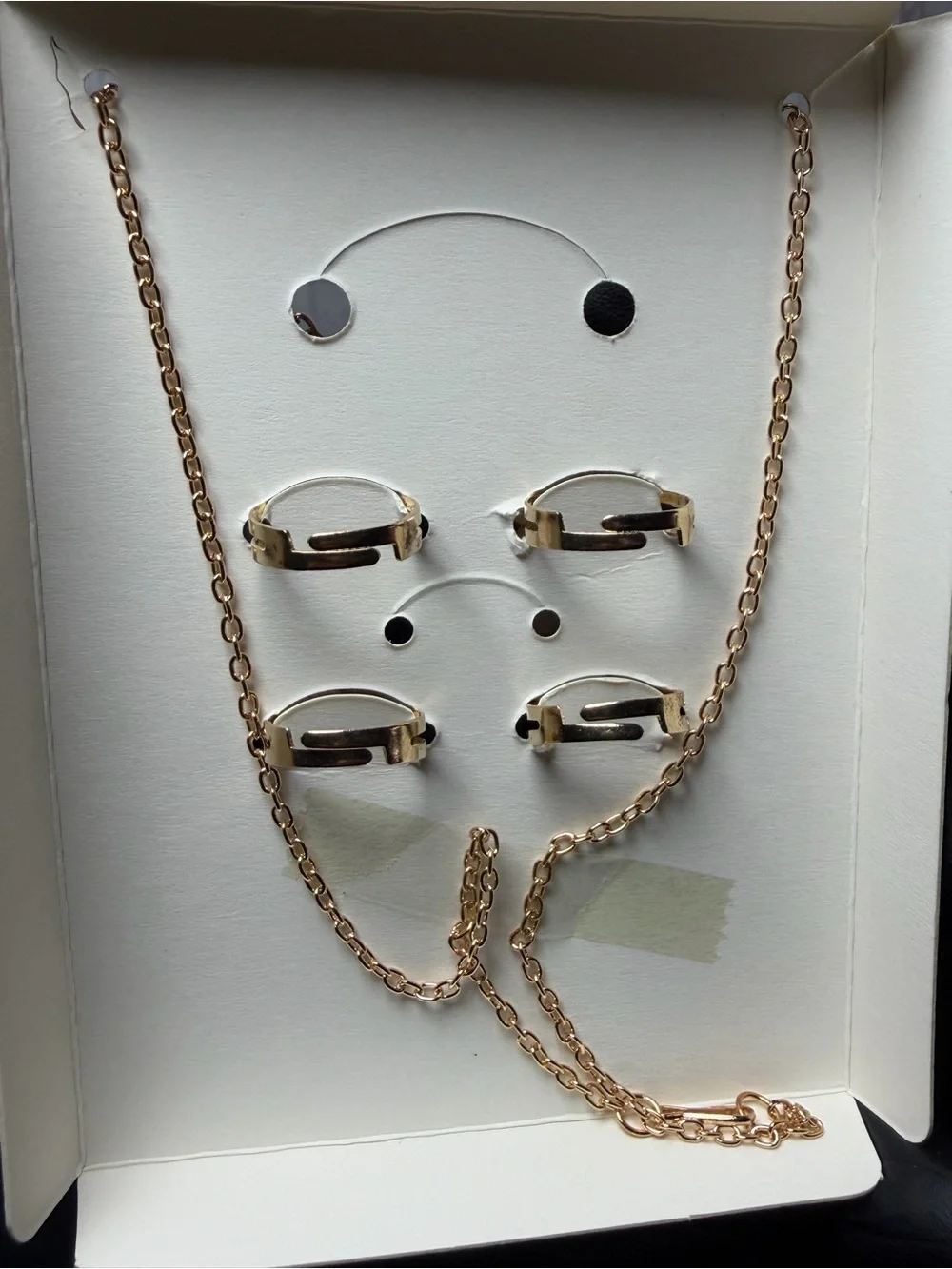 5pc Kids Small Pets Charm Necklace With Four Rings